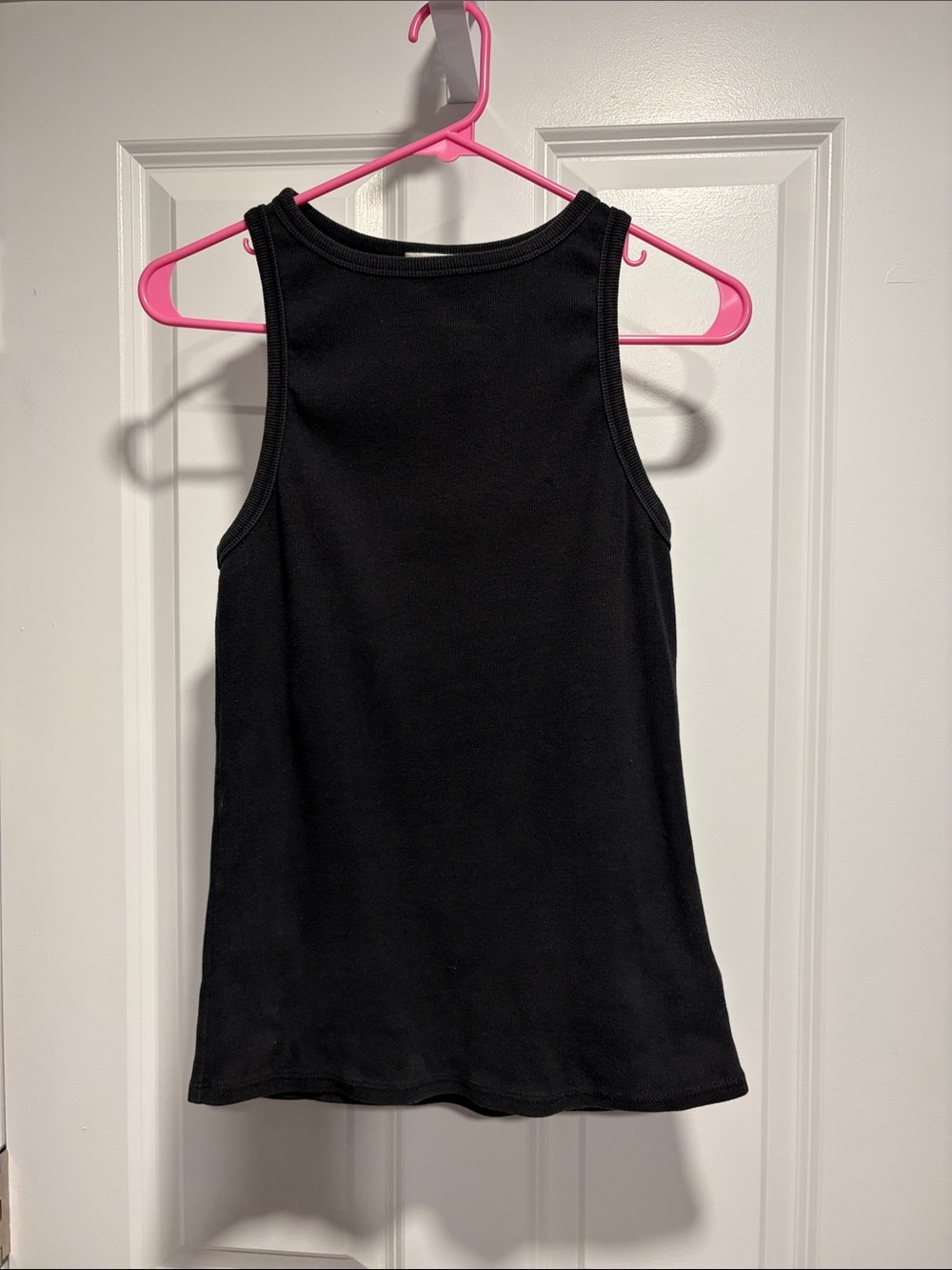 Agolde Classic Black Ribbed Tank Top - Women